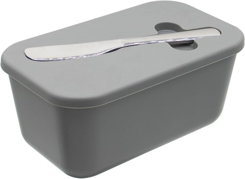 Plastic butter dish with lid - dish,