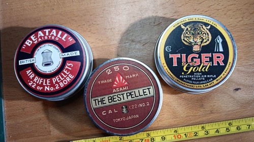 Repro vintage pellets tins - vintage,