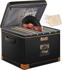 Vinyl Record Storage Box with