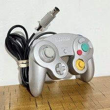 Official Nintendo GameCube Wired Gaming Controller Video Game Silver Original