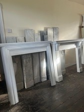 Wood fire surround fireplace