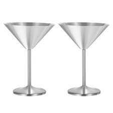 2Pcs Stainless Steel Martini