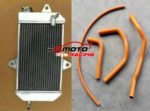 Aluminum radiator orange hose - aluminum,