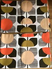Square Flower in Coral Orla Kiely 2 Housewife Pillowcases Percale New 50x75cm