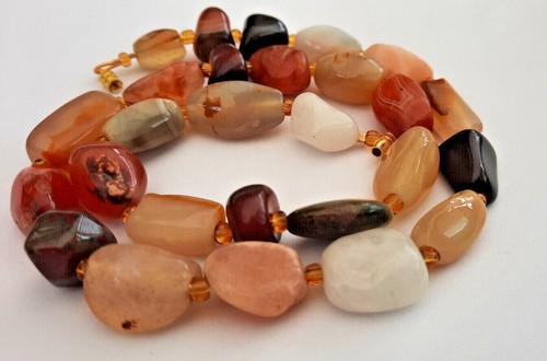 Vintage multicoloured agate - multicoloured,