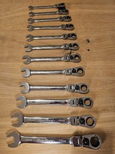 Blue Point Flex Head Ratchet Spanner Set 12pc 8-19mm BOERMF712A Sold By Snap On