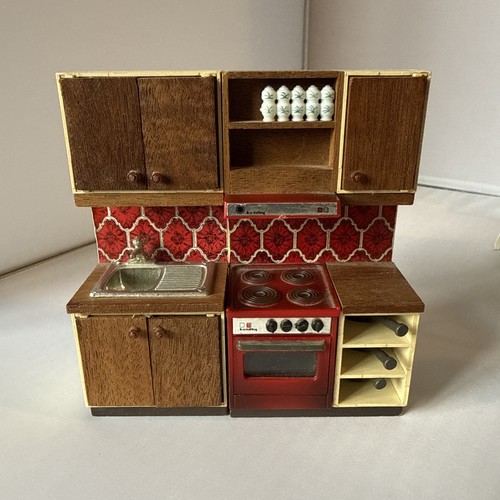 Lundby vintage dolls - lundby, red