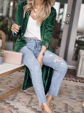 Womens Cardigan Coat Blackish