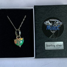 FIRE OPAL 8.5CT HEART 925