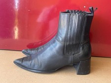 Zara Woman Black Leather Side