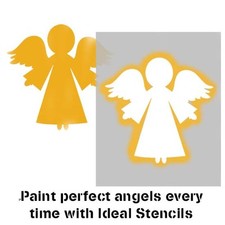 Christmas Stencils Angel Shop Display Window Decorations Art Craft Reusable