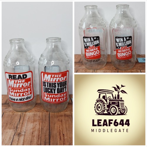 Vintage milk bottles the - vintage,