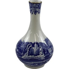 Spode Blue and White Porcelain Bud Vase Fine Bone China England 12 cm