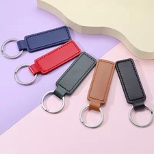Personalised Leather Keyring