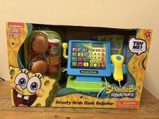 SpongeBob SquarePants Krusty Krab Cash Register Playset 35 Pcs New Kids Toy 3Y+