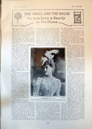 Antique old print - print, almond