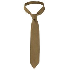 Original British Army Rayon Officer Neck Tie- Khaki- Mid 1940's-WW2- Surplus