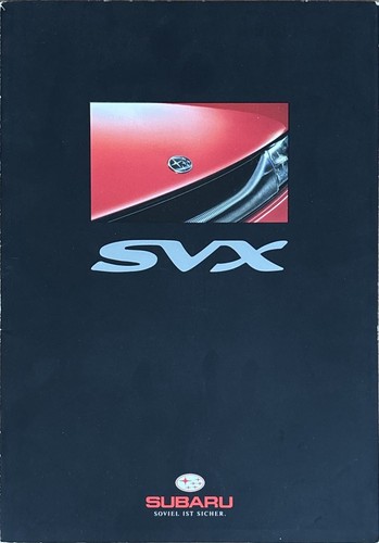 Subaru svx brochure - brochure,