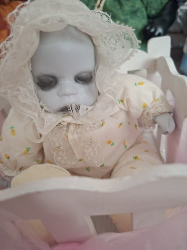 Ooak gothic horror doll - gothic, creepy