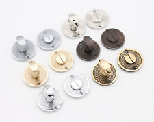 Antique Solid Brass Reeded Beehive WC Privacy Thumb Turn & Release Bathroom Lock