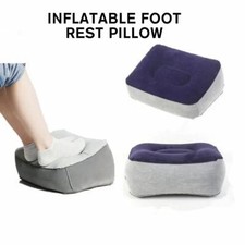 Inflatable Travel Pillow Foot Rest Pillow Leg Relax Long Flight/Trips sfor D8E0