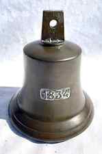 Vintage Bell Metal 1834 Reproduction Ships Bell / Last Order Bell / Door Bell