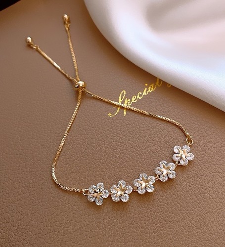 Gold flower adjustable - gold,