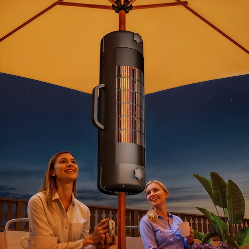 Electric parasol mounted patio - electric,