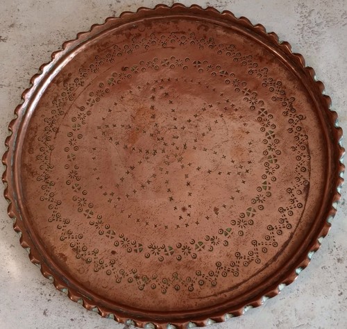 Vintage copper tray - copper,