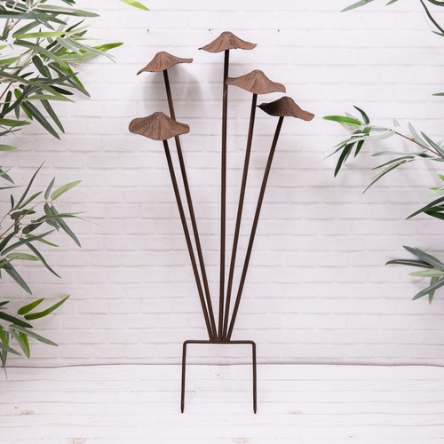 Rustic metal mushroom large - metal,