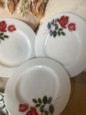 Set Of 3 JAJ Pyrex June Rose