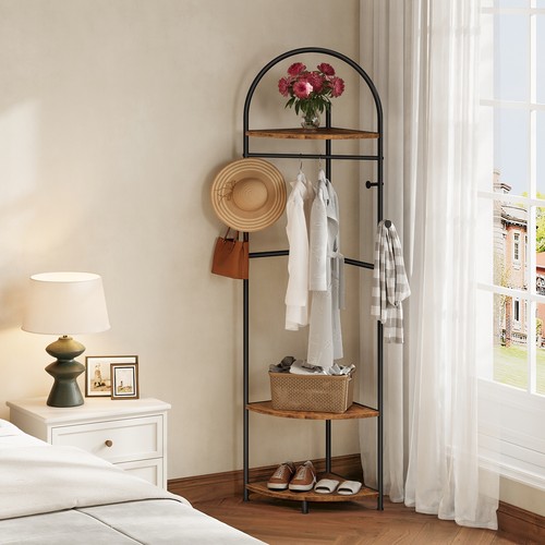 Corner hall tree shoe - corner,