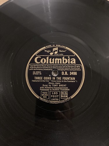 Tony brent 78rpm three - tony,