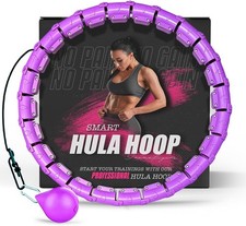 Fitness Hula Hoops, Smart Weighted Hula Hoop for Adults, Adjustable Infinity Hoo