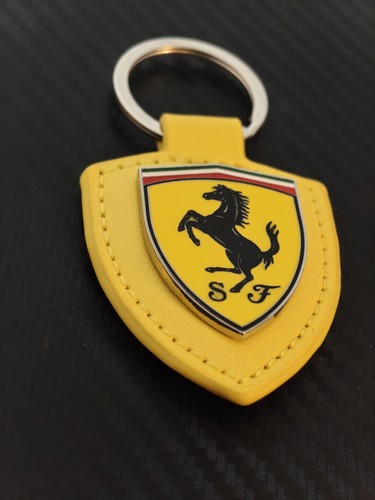Ferrari pendant keyring yellow - keyring,