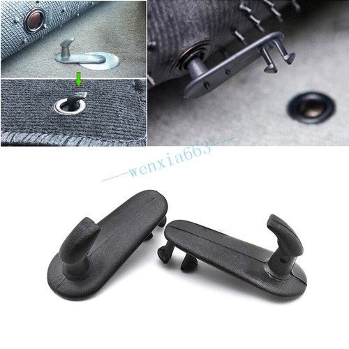Car mat fixing clips - 2x, floor