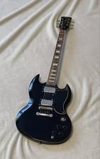 VINTAGE VS6B SG REISSUED BOULEVARD BLACK ELECTRIC GUITAR