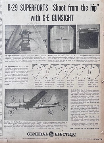 Large 1944 newspaper - ad, for