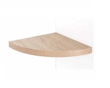 WALL MOUNTED HIGH GLOSS FLOATING CORNER SHELF SHELVES STORAGE KIT DISPLAY UNIT