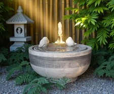 LARGE STONE NIAGARA WATER FOUNTAIN GARDEN ORNAMENT PATIO SELF CONTAINED FEATURE