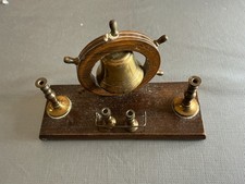 Vintage Ships Wheel with Bell