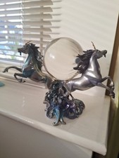 Franklin Mint Unicorns of the new-age Crystal Ball Sculpture by Sue Dawe.