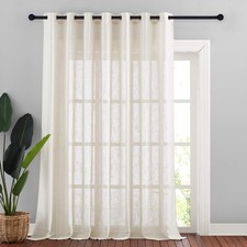 Linen Textured Sheer Curtains