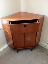 Vintage Mid Century Nathan Corner Cabinet. 