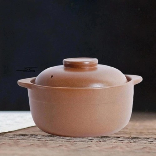 Clay pot with lid - with,