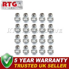 20x Wheel Nuts For Jaguar X Type 2001-2009 (Alloy Wheels) Silver
