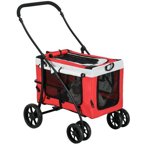 Pawhut foldable pet stroller - pawhut,