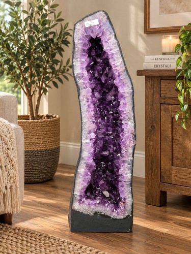 Very tall amethyst crystal - tall,
