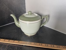 carlton ware Bluebird Stamp teapot Green Vintage