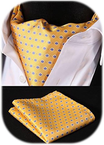 Men jacquard floral cravat - jacquard,